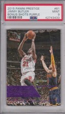 2015-16 Panini Prestige Bonus Shots Purple /49 Jimmy Butler #81 PSA 9 Pop 1 💥