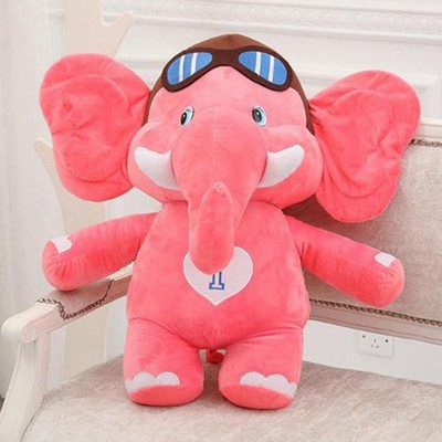 giant pink elephant stuffed animal