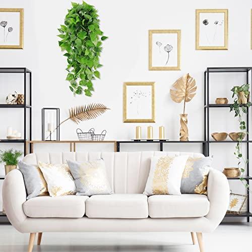 CEWOR 2pcs Artificial Hanging Plants 3.6ft Fake Ivy Vine Fake Ivy Leaves for - 第 6/7 張圖片