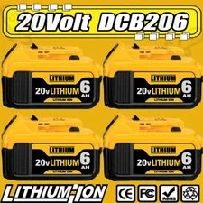 20V 5Ah Li-Ion Battery For DeWalt 20Volt Max Lithium replace forDCB200 DCB206-2