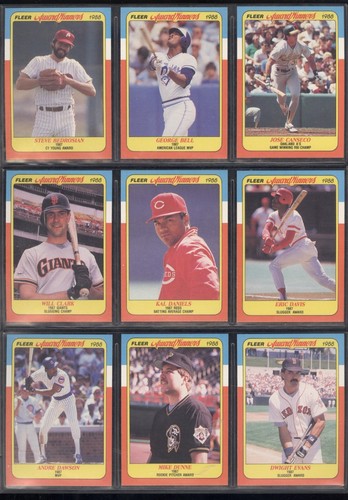 Tarjeta de béisbol Fleer Award Winners 1988 ver lista - Imagen 12 de 65
