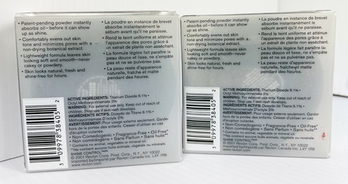 New (2) REVLON SHINE CONTROL MATTIFYING POWDER - 05 MEDIUM DEEP **RARE - Picture 2 of 5