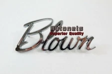 Universal Chromed Trim Emblem Script "Blown" Logo Street Hot Rat Rod Decal