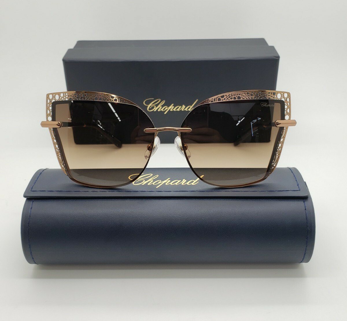 CHOPARD SCHC84 08FC WOMENS SUNGLASSES FRAMES 60-14-135 NEW W CHOPARD SCHC84 08FC WOMENS SUNGLASSES FRAMES 60-14-135 NEW W