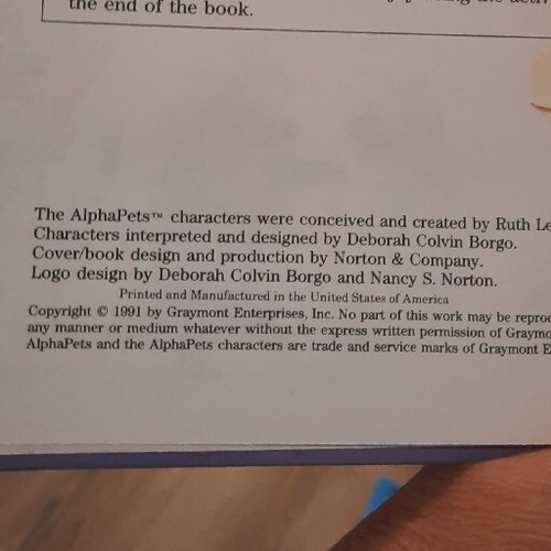 AlphaPets Grolier Children’s Hardcover Books Lot of 5 Vtg 1991 Ages 6-8 Educat - Picture 5 of 5