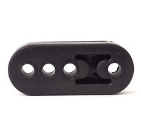 6X Epdm Auspuffgummi Halterung Universell AufhäNgung Auspuff Gummi 4Loch Schwarz