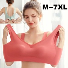 Women Sport Bras Seamless Wire Free Weight Support Tank Sports Yoga Sleep Bra