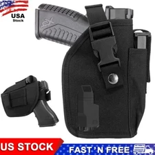 US Tactical Right Hand OWB Belt Handgun Holster Fits Handgun with Laser or Light