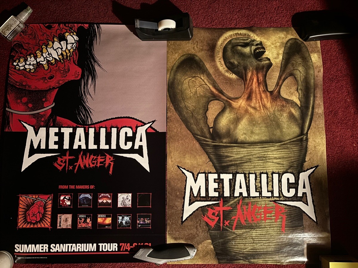 llica - St. Anger サイン入り METALLICA Rare Retail Promo Poster 2003 17”x28” St. Anger CD