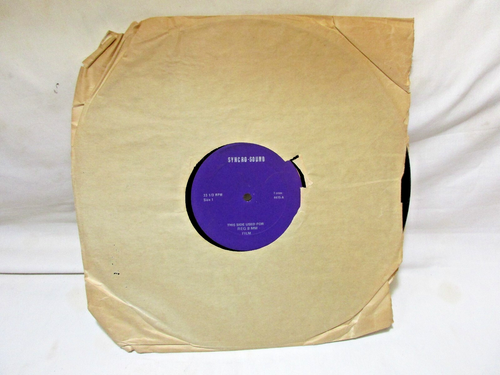 Vintage leere 12" Vinyl Schallplatte für Aufnahme, Syncro-Sound Label, für 33-1/3 RPM - Bild 3 von 12