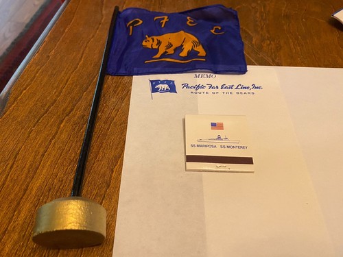 Pacific Far East Line SF Shipping Co. Stateroom Memorabilia PFEL S.S Guam Bear - Picture 6 of 8