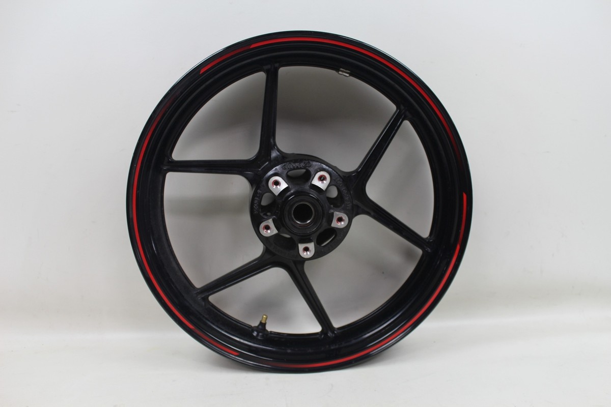 see Kawasaki ZX6R ZX 6R Ninja 09-12 OEM Front Wheel Rim STRAIGHT! 17 x