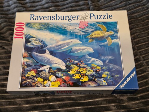 Ravensburger 1000 Piece Jigsaw Puzzle "Bountiful Reef" Ocean Sea Animals Vintage
