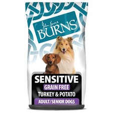 Burns Sensitive Turkey & Potato Dog Food 2kg Grain Free Adult Senior Dry Food 9.50 per kilo