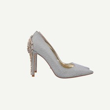 Dune London Womens Silver High Heeled Court Shoes