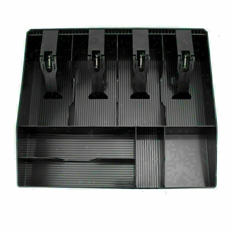 1x ABS Cash Register Money Tray Locking Cashier Storage Box Money Drawer Storage