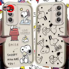 Cute Anime S-Snoopys Case For Samsung Galaxy S25 S24 S23 Ultra S22 S21 FE A36 5G