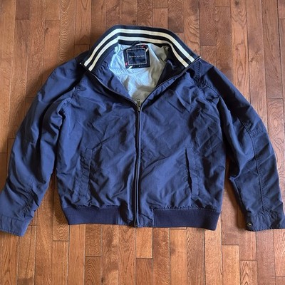 Tommy Hilfiger Men's Navy Blue Full Zip Regatta Yacht Jacket with Packable Hood