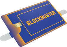 Blockbuster Platinum Credit Card Skin 3 Pack Vinyl Sticker Covers for Debit, B