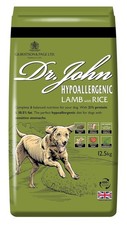 Dr John Hypoallergenic Wheat-Free Dry Dog Food 12.5kg Lamb with Rice 1.68 per kilo
