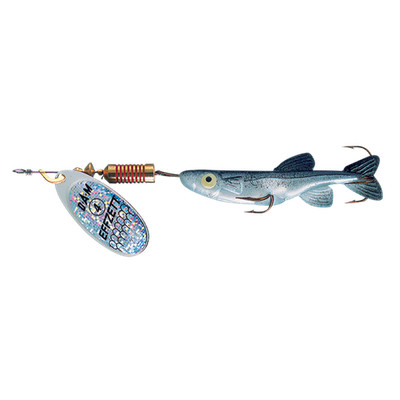 DAM MINNOW SPINNER #4 13G SINKING SILVER/BLACK