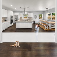 168 Inch Extra Long Baby Gates for Large Openings Retractable Baby Gate