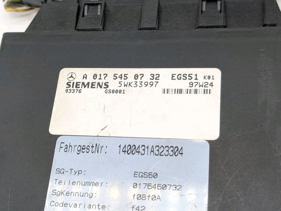Centralina cambio Mercedes Benz Classe S A0175450732 5WK33997 - Immagine 2 di 2