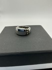 Vintage Lagos Caviar Ring Sterling Silver & 18K Yellow Gold Size 4.25 — photo 2