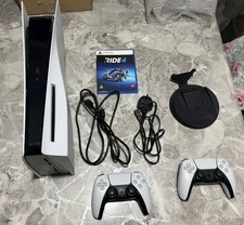 Sony PlayStation 5 825 GB White Console Disc Edition 2 Controllers and game