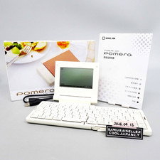 KING JIM Pomera DM5 Digital Memo Compact Lightweight Keyboard Pink Gold Used