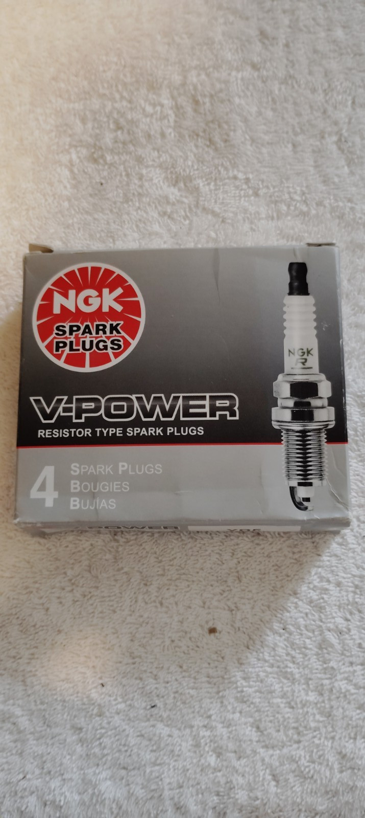 Set of 4 Genuine NGK 7052 YR5 V-Power Spark Plugs