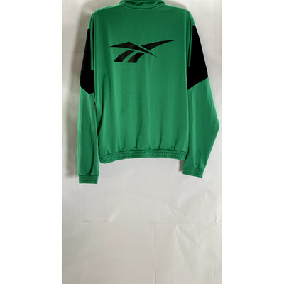 REEBOK CLASSIC Unisex Green/Black Vector Stand Collar Zip-Up