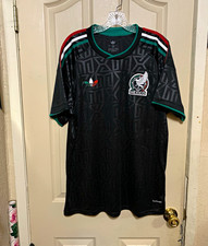 adidas Mexico National Team Soccer Jersey Black Green Red White Size 2XL