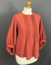 CHLOÉ BLOUSE / PLEATED TOP - Women's Size IT 38 - UK 6 - FR 34 - See by Chloe