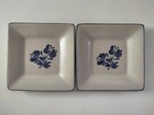 2 Pfaltzgraff Yorktowne Square Appetizer Finger Food Tray Appetizer Plate 5-3/8”