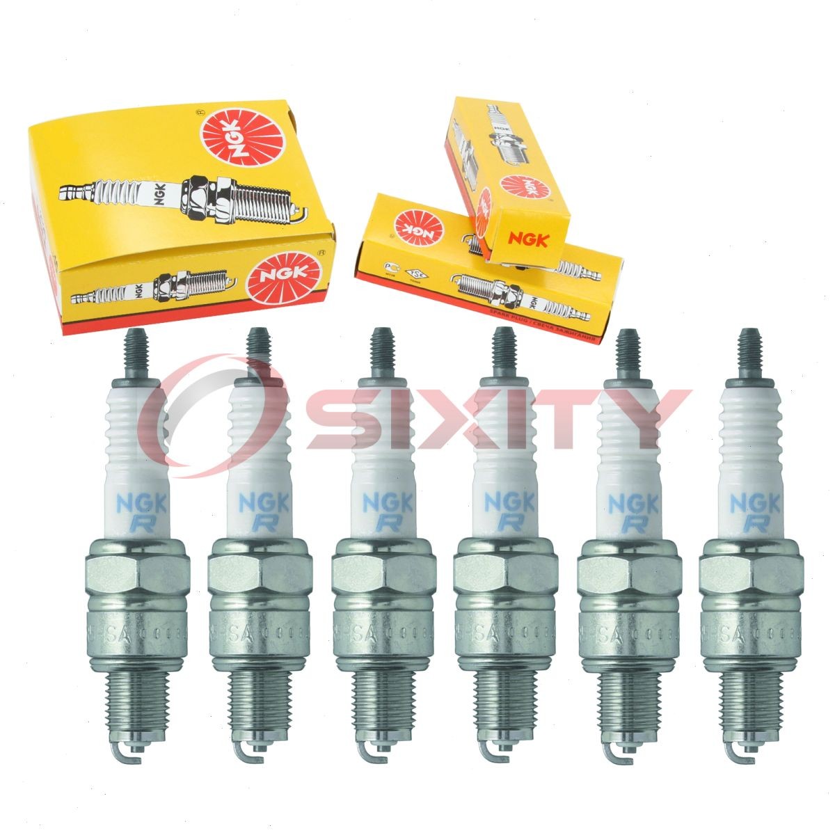6 pc NGK 7840 CR5HSA Standard Spark Plugs for U17F U16FSR-U U16FSR-L U16FS-U ot