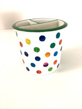 Pottery Barn Kids Eric Carle White/Colorful Poker Dots Toothbrush Holder One