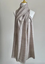 Ash Grey Handmade Pashmina Shawl Himalayan Cashmere Travel Wrap Ladies Stole