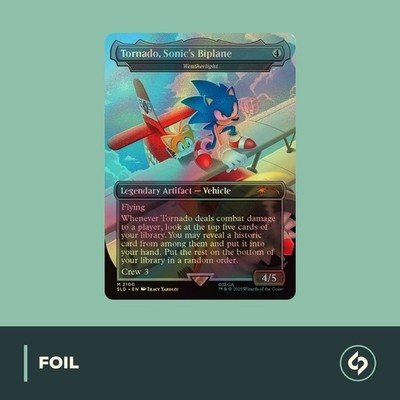 MTG | Tornado, Sonic's Biplane | SONIC x SECRET LAIR | NM | EN | FOIL