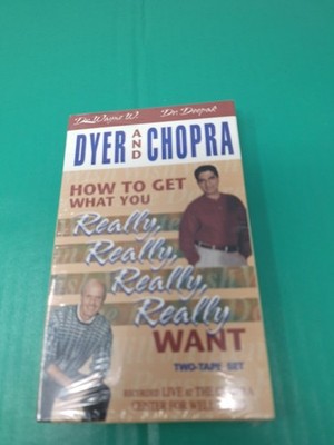How to Get What You Really Want Deepak Chopra Wayne Dyer Audiobook Cassette Tape