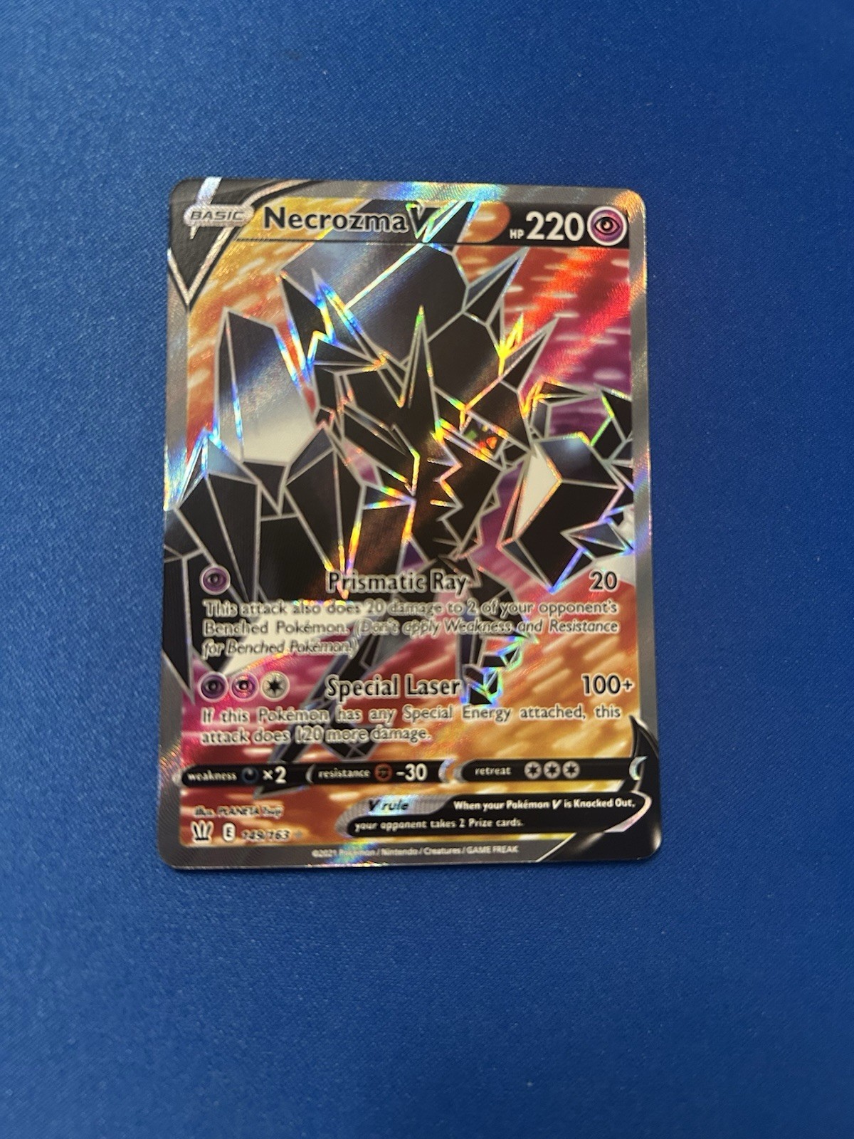 Necrozma V NM Full Art 149/163 Swsh05: Battle Styles Pokemon TCG Holo
