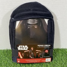 Disney Star Wars Kids Hooded Kylo Ren Bath Beach Shower Towel Wrap Black New