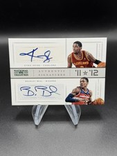 2012-13 Panini National Treasures 11 Vs '12 Signatures Kyrie Irving Bradley Beal