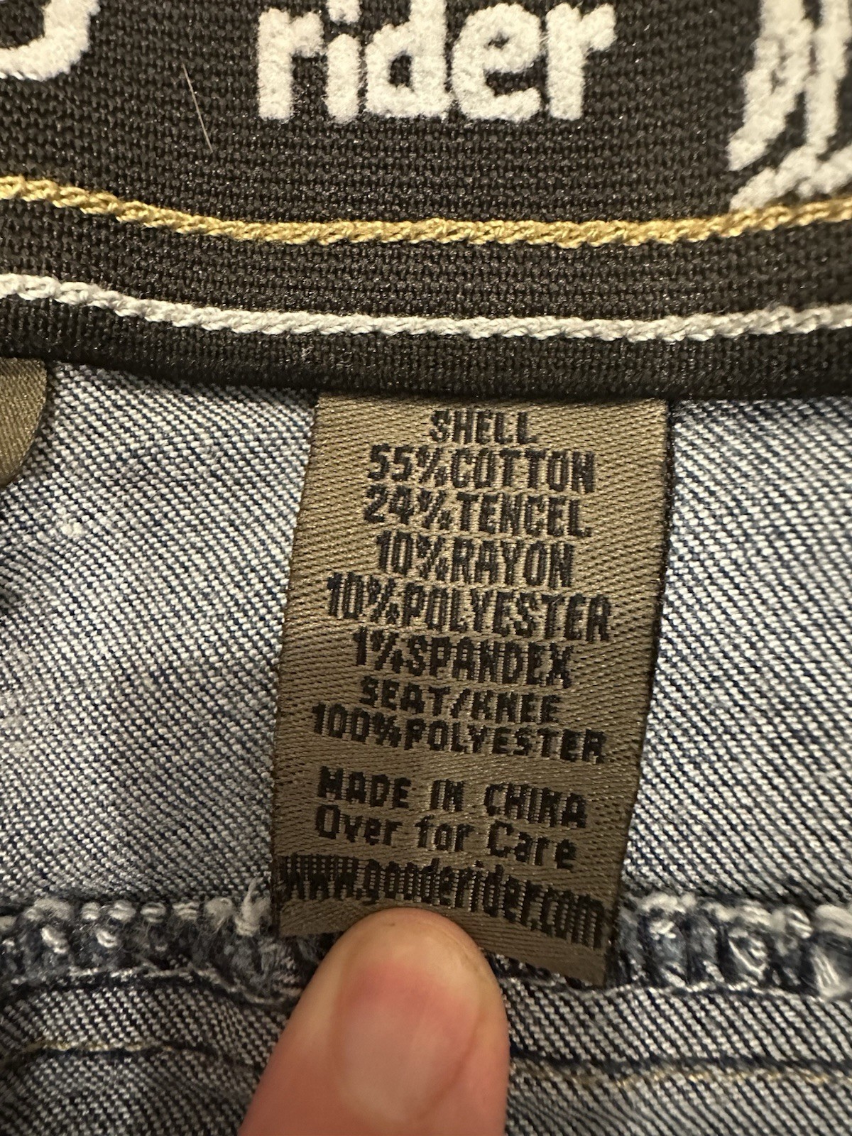 Goode Rider Women's Knee Patch Equestrian Jean Denim Breeches  Size 36R