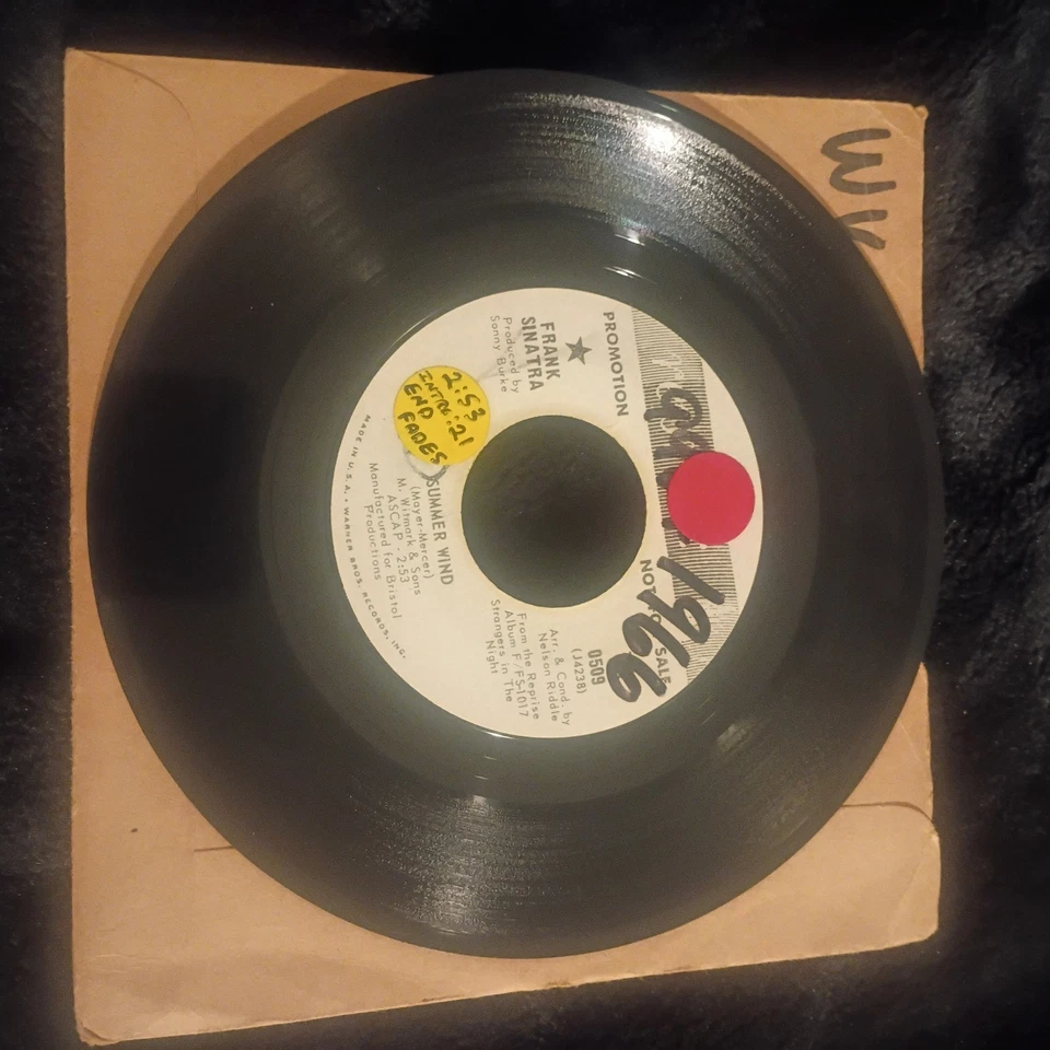 FRANK SINATRA 45 You Make Me Feel So Young / Summer Wind WLP PROMO DJ COPY Foto 2 de 2