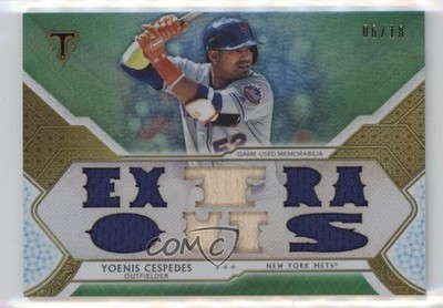 2018 Topps Triple Threads Relics Emerald 6/18 Yoenis Cespedes #TTR-YC1 13iq