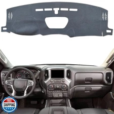 KEYOOG Dashboard Cover Dash Mat Fit for 2021-2019 Chevy Silverado 1500,G-MC S