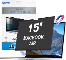 Privacy Screen Protector for Macbook Air 15" 2023-2026, Strong Magnetic Anti-Spy