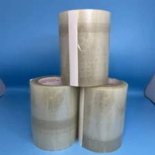 CANTECH 2.5Mil Clear Label Protection Tape 6" x 55 Yards, Industrial Tape 3ROLLS