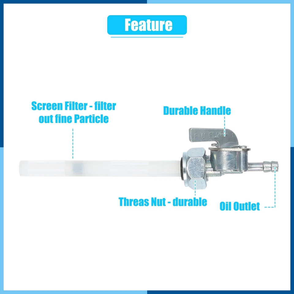 Interruptor de tanque de gasolina Petcock válvula de combustible para motocicleta para Honda Z50R 1979-1989 nuevo Foto 4 de 4